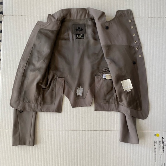 Vintage Diesel Evening Woman’s Wool Asymmetrical Military Style Jacket Size S - Picture 10 of 16